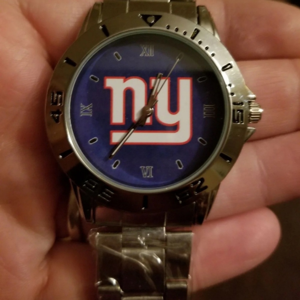 New NY Giants Mens watch stainless steel band